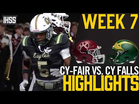 Cy Falls Edges Cy-Fair 41-38 in District 16-6A Battle of Unbeatens