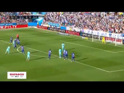 Lionel Messi Penalty Miss - Alaves vs Barcelona La Liga 2017/18
