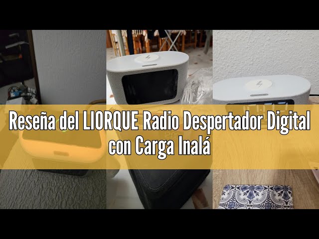 Vídeo relacionado con LIORQUE Radio Despertador Digital con Carga Inalámbrica 15W Qi, Reloj Despertador con Pantalla LED de Atenuación Automática, Luz Nocturna, Altavoz Bluetooth, Doble Alarma y Snooze, Modo Fin de Semana