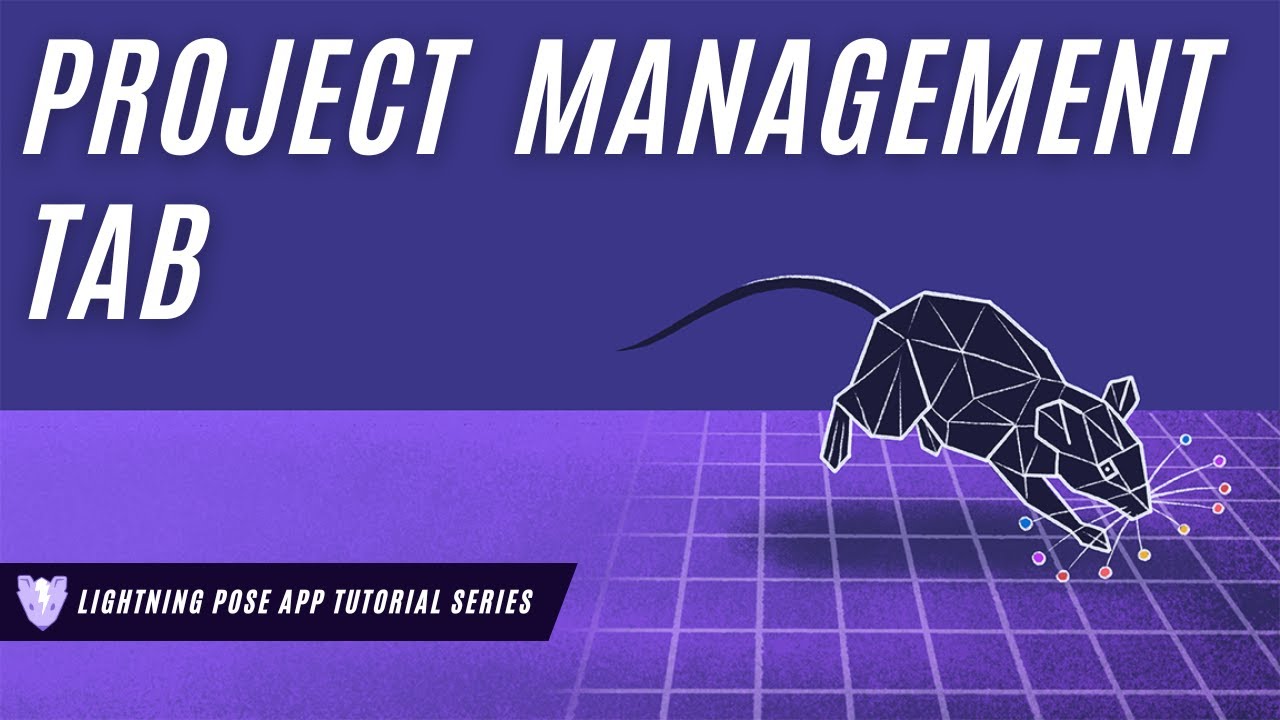Lightning Pose App - Project Management Tab