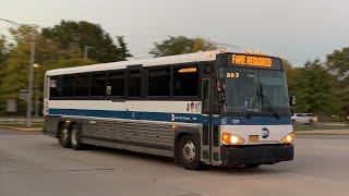 Eltingville Bound 2008 MCI D4500CT 2216 SIM22 Express Bus At Eltingville Transit Center