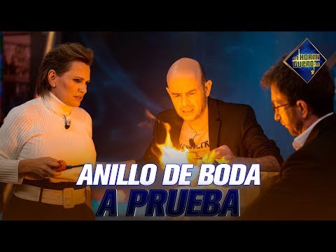 Jandro pone a prueba el anillo de boda de Ainhoa Arteta - Magia - El Hormiguero