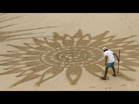 Vitor Raposo - Desenhos na Areia - Sand Drawings - 4K Timelapse