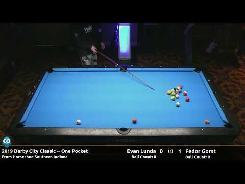 Fedor Gorst vs Evan Lunda - One Pocket - 2019 Derby City Classic