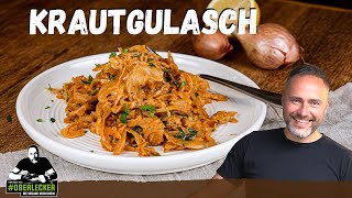 Veganer Krautgulasch mit deftiger Sojaeinlage