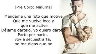 Maluma - GPS (Lyrics) ft. French Montana