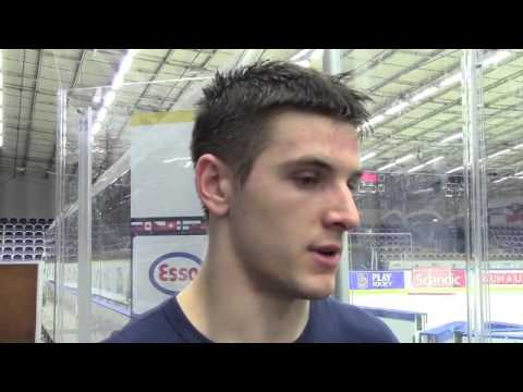 Team USA Players and Coach Lucia Quarterfinals Preview - 2014 IIHF World Junior Championship