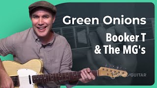 Green Onions - Booker T & the MG's - Guitar Lesson (SB-427) Steve Cropper How to play