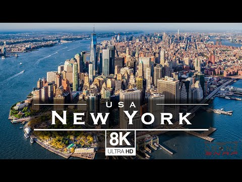 New York City, USA 🇺🇸 - by drone in 8K UHD Video