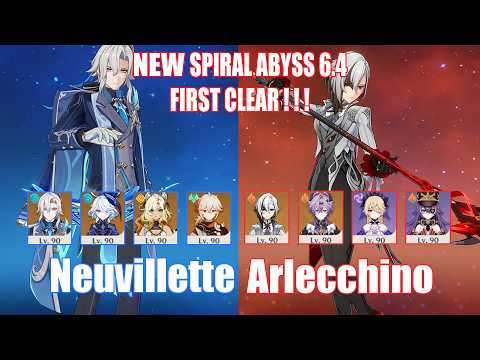 C1 Neuvillette & C0 Arlecchino | NEW Spiral Abyss 6.4 | Genshin Impact