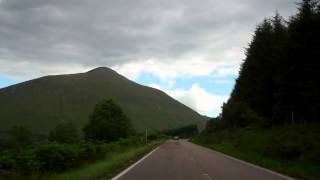 preview picture of video 'Road South To Tyndrum Scottish Highlands Scotland August 2nd'