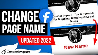 How to Change Facebook Page Name (UPDATED 2022/2023 - on Computer, PC or Phone)