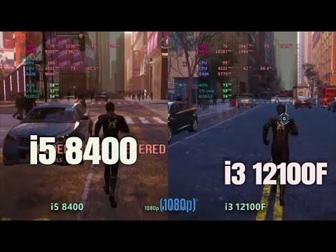 i3 12100 vs  i5 8400  in 2024