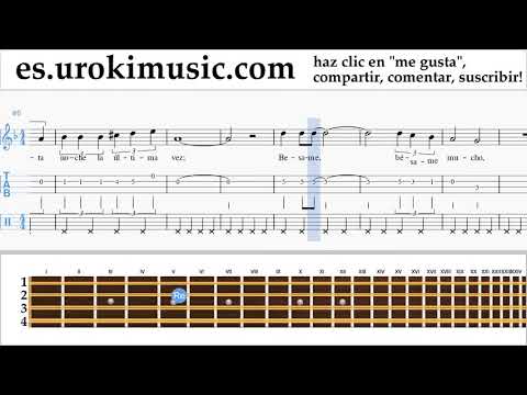 Como Tocar Mandolina Besame Mucho Tablatura Parte#2 um-b927