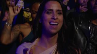 "DJ Mell Starr, DJ Lord, DJ Jaycee at the 2017 Global Spin Awards, New Orleans"