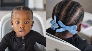 Quick and Simple Protective Style on my 1 year old Toddler