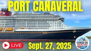 LIVE: Watching the Cruise Ships Leaving Port Canaveral LIVE! (Sept. 27, 2025)