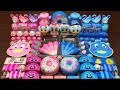 PINK AND BLUE PIPING BAG Mixing Random Things Into Glossy Slime Satisfying Slime Videos 1322
