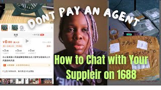 Easiest way to Chat With Chinese Suppliers Directly on 1688 App | China importation for beginners
