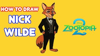 How to Draw Nick Wild Zootopia 2