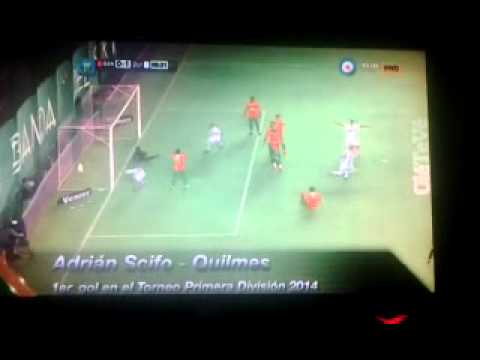 gol de scifo . banfield 0- quilmes 1-