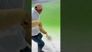 Natural salt lake side digging process