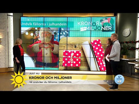 Så undviker du julfällorna – "Var ute i god tid och jämför priser!" - Nyhetsmorgon (TV4)