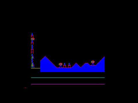 Software scrolling tech demo for the BBC Micro, based on the arcade game Scramble