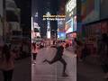Ilia Malinin's Raspberry Twist (Corkscrew) in Times Square, NYC