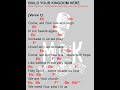 BUILD YOUR KINGDOM HERE Key Of Bb Instrumental Praise And Worship Lyrics And Chords