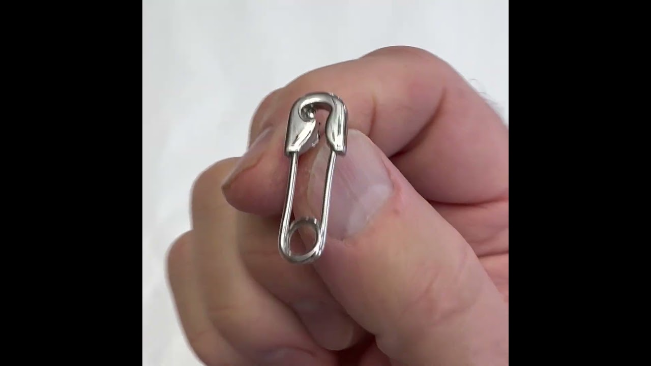 Lapel Pin Safety Pin Shinny Silver Fun Baby pin Enamel Pin Old School #jewelry #lapelpin #enamelpins