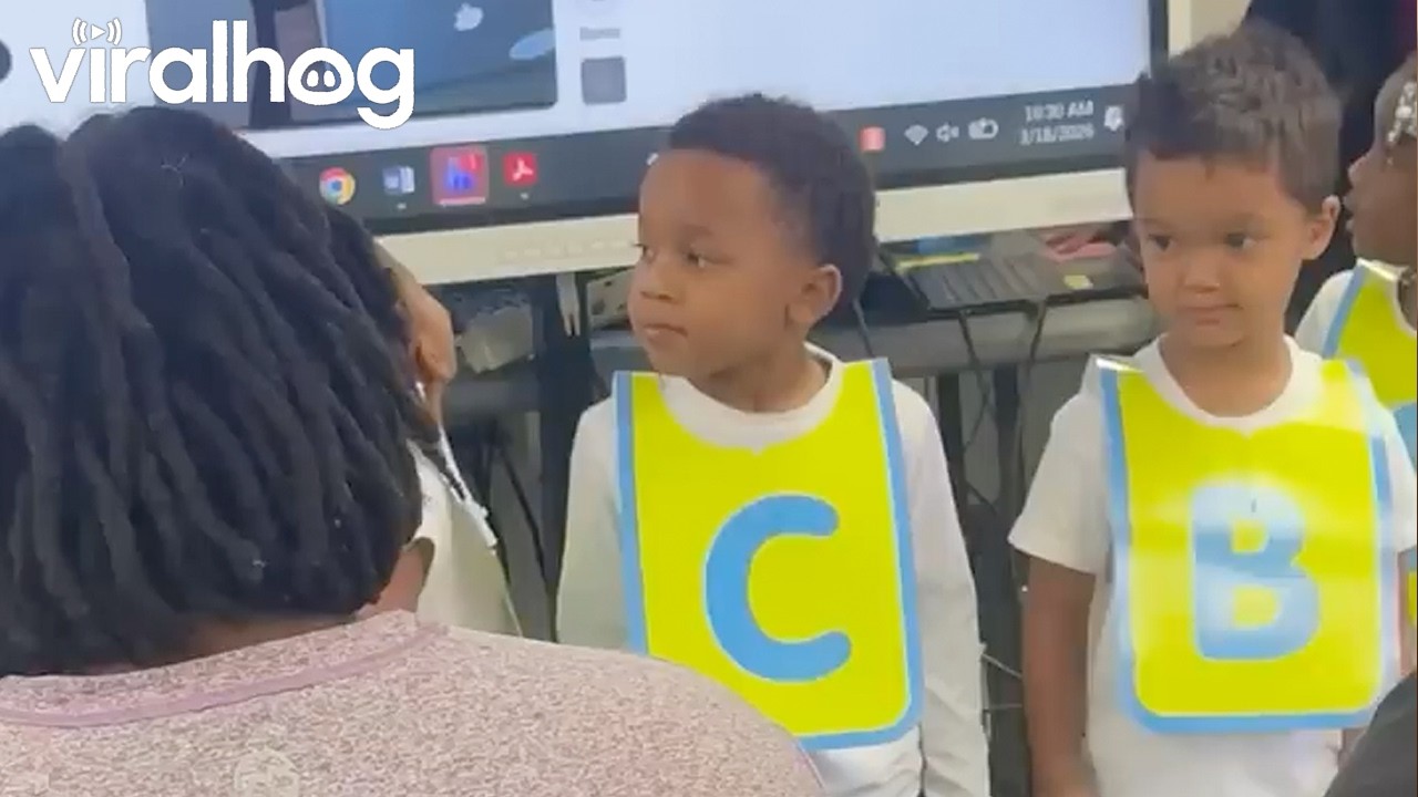 Toddlers Perform Alphabet Remix Of Rap Song || ViralHog