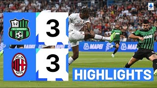 Highlights Sassuolo vs AC Milan |Đỉnh cao rượt đuổi 6 bàn, Rafael Leao solo ghi bàn giữa rừng hậu vệ