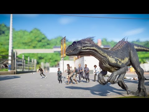 Indoraptor & Spinosaurus Breakout! Jurassic World Evolution