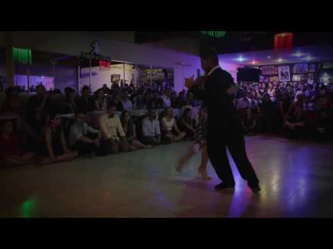  Alejandra Mantinan  and  Danilo Maddalena  are  dancing  at  Mujercitas Tango Fest  in  2016