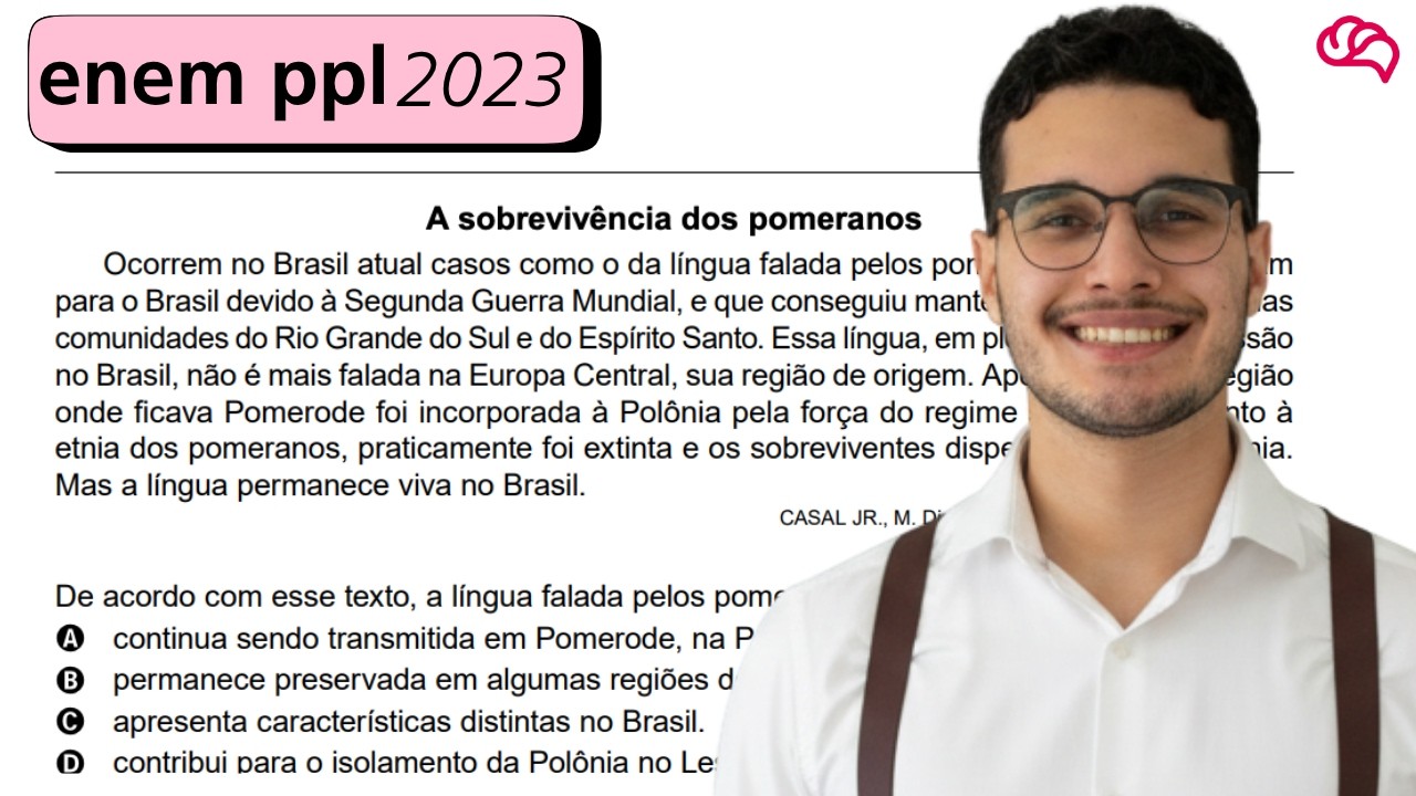 Resolução em Vídeo — Questão 44 ENEM 2023 PPL