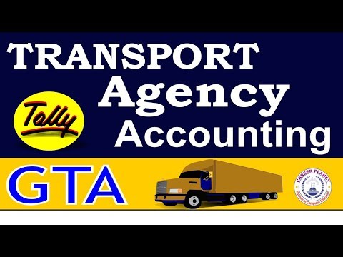 Tally ERP 9 Goods Transport Agency Accounting in GST | Transport Company Accounting in Tally