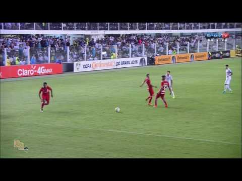 Gols - Santos 2 x 1 Internacional - Copa do Brasil 2016