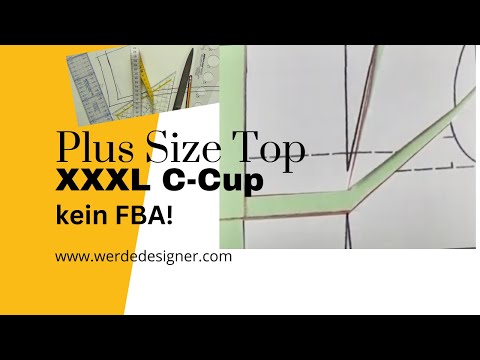 Plus Size Grundschnitt Top XXXL, C-Cup, kein FBA!