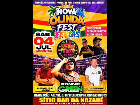 NOVA OLINDA FEST FERIAS/MEGA BRISA DO SOM DIA 04/07/2026 #reggae #festa #reggaeparedao #cantora