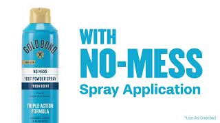 Gold Bond No Mess Foot Powder Spray