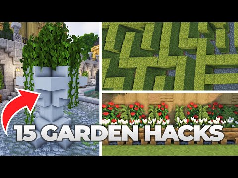 These Minecraft Garden Hacks Will BLOW Your Mind