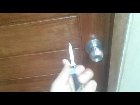 COMO ABRIR UNA PUERTA SIN LLAVE EN MENOS DE 10 SEGUNDOS/BIEN EXPLICADO