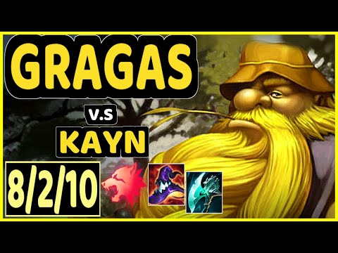 KREOX (GRAGAS) vs KAYN - 8/2/10 KDA JUNGLE GAMEPLAY - EUW Ranked MASTER