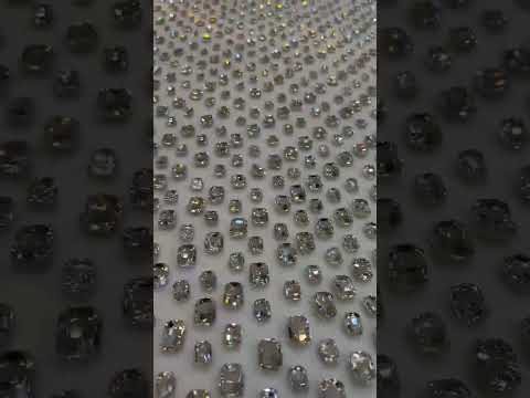 Cube Crystal Handmade Fabric