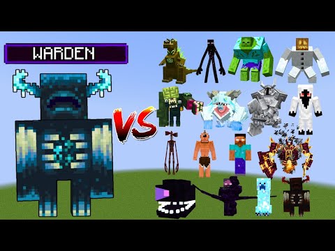Warden vs All Minecraft Bosses - Minecraft Mob Battle