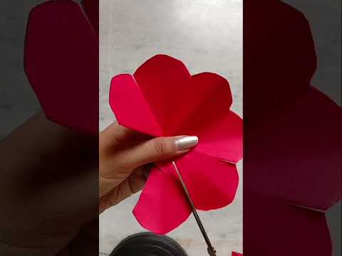 Hibiscus paper flower 🌺... #flowermaking #handmade #papercraft