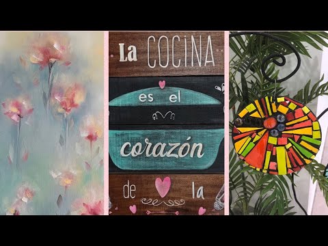 ManosalaObraTv 2020 Programa 51 - Sellos Easy Lettering - Imitacion Trencadis - Pintura al oleo