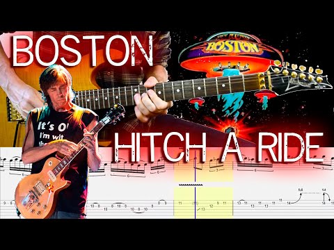 Boston - Hitch a ride (Guitar Lesson With TAB & Score)🎸
