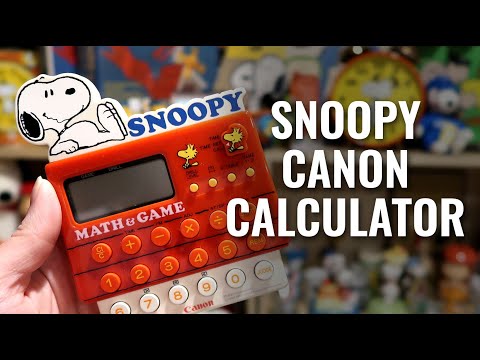 Snoopy Canon Calculator & Manual - Math Learning Aid - Snoopy Find | CollectPeanuts.com